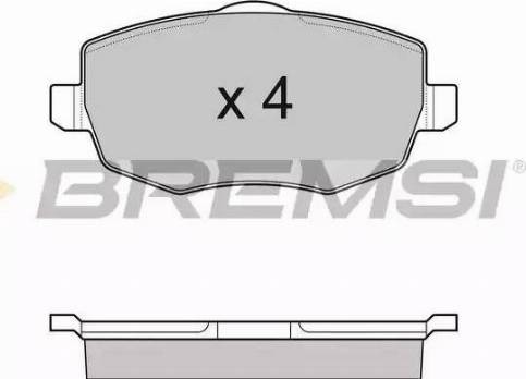 Bremsi BP3123 - Гальмівні колодки, дискові гальма autozip.com.ua