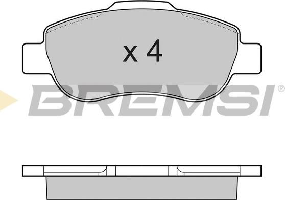 Bremsi BP3178 - Гальмівні колодки, дискові гальма autozip.com.ua