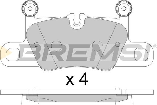 Bremsi BP3892 - Гальмівні колодки, дискові гальма autozip.com.ua