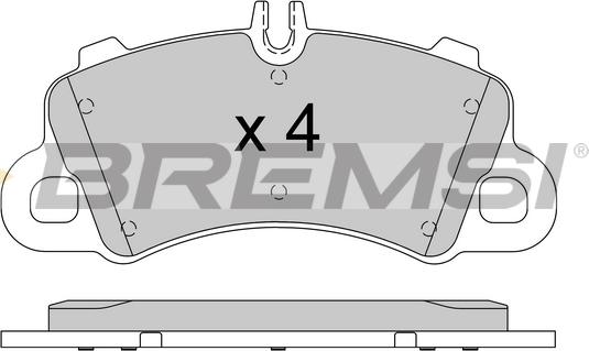 Bremsi BP3866 - Гальмівні колодки, дискові гальма autozip.com.ua