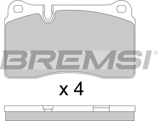 Bremsi BP3815 - Гальмівні колодки, дискові гальма autozip.com.ua