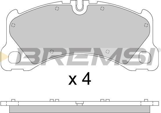 Bremsi BP3811 - Гальмівні колодки, дискові гальма autozip.com.ua