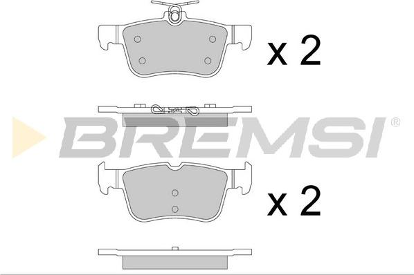 Bremsi BP3877 - Гальмівні колодки, дискові гальма autozip.com.ua