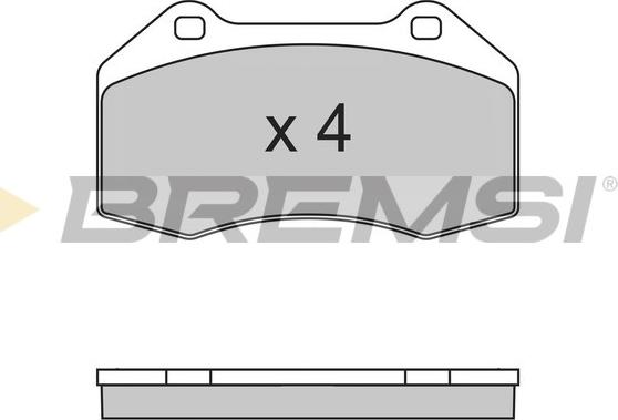 Bremsi BP3355 - Гальмівні колодки, дискові гальма autozip.com.ua