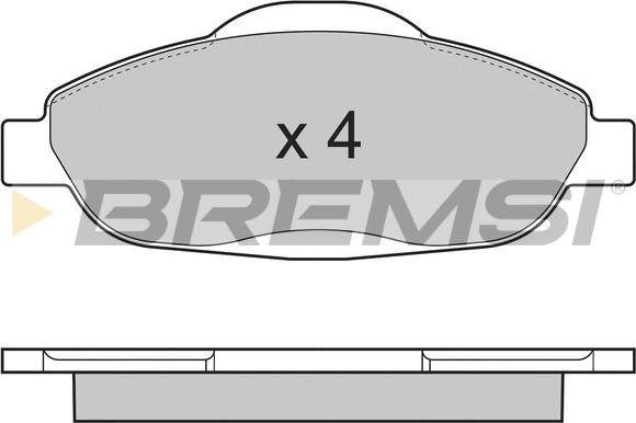 Bremsi BP3364 - Гальмівні колодки, дискові гальма autozip.com.ua