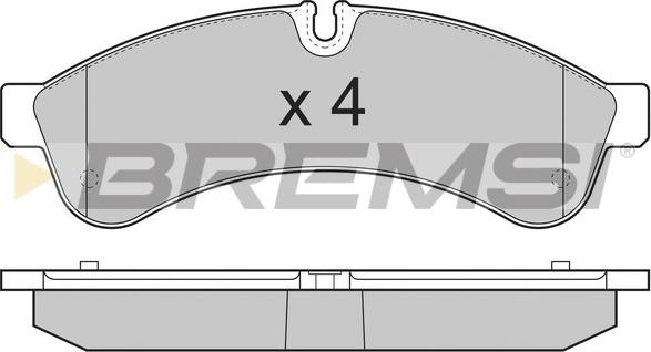 Bremsi BP3365 - Гальмівні колодки, дискові гальма autozip.com.ua
