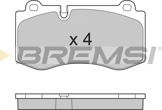 Bremsi BP3362 - Гальмівні колодки, дискові гальма autozip.com.ua