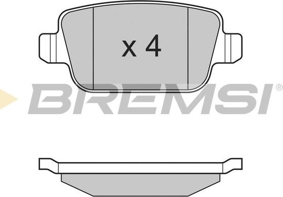 Bremsi BP3300 - Гальмівні колодки, дискові гальма autozip.com.ua