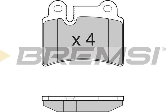 Bremsi BP3302 - Гальмівні колодки, дискові гальма autozip.com.ua