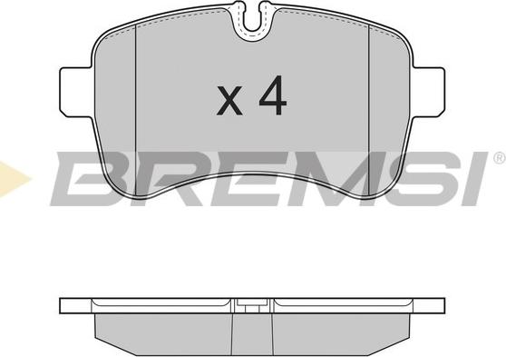 Bremsi BP3315 - Гальмівні колодки, дискові гальма autozip.com.ua