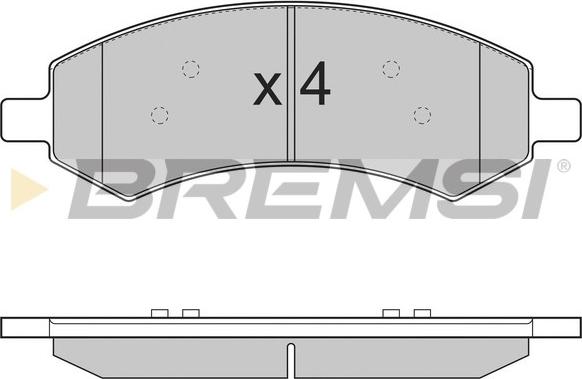 Bremsi BP3310 - Гальмівні колодки, дискові гальма autozip.com.ua