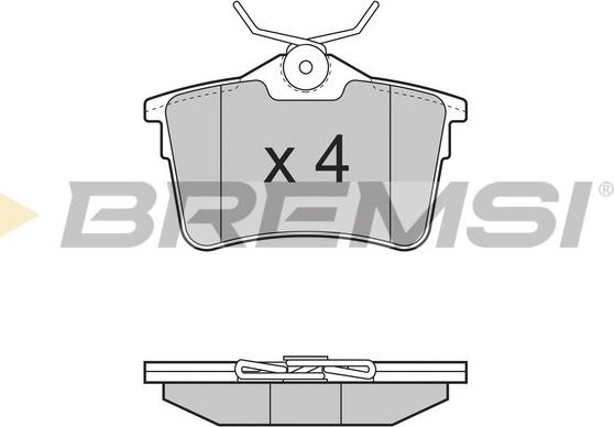Bremsi BP3386 - Гальмівні колодки, дискові гальма autozip.com.ua