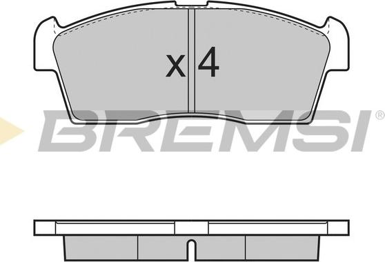 Bremsi BP3380 - Гальмівні колодки, дискові гальма autozip.com.ua