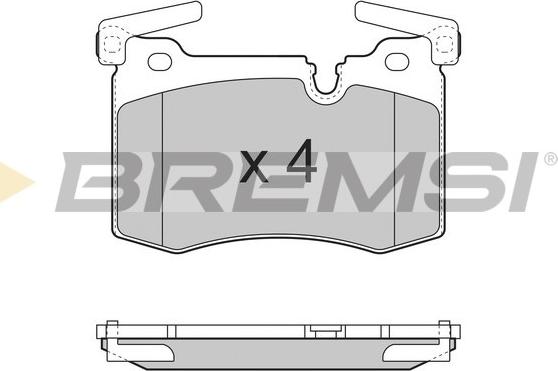 Bremsi BP3388 - Гальмівні колодки, дискові гальма autozip.com.ua