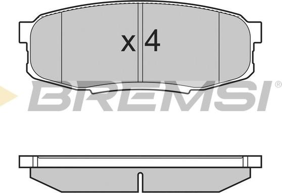 Bremsi BP3382 - Гальмівні колодки, дискові гальма autozip.com.ua