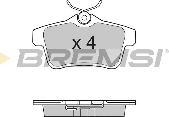 Bremsi BP3387 - Гальмівні колодки, дискові гальма autozip.com.ua