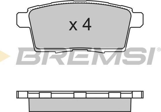 Bremsi BP3333 - Гальмівні колодки, дискові гальма autozip.com.ua