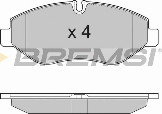 Bremsi BP3324TR - Гальмівні колодки, дискові гальма autozip.com.ua