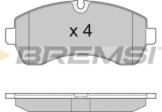 Bremsi BP3290 - Гальмівні колодки, дискові гальма autozip.com.ua