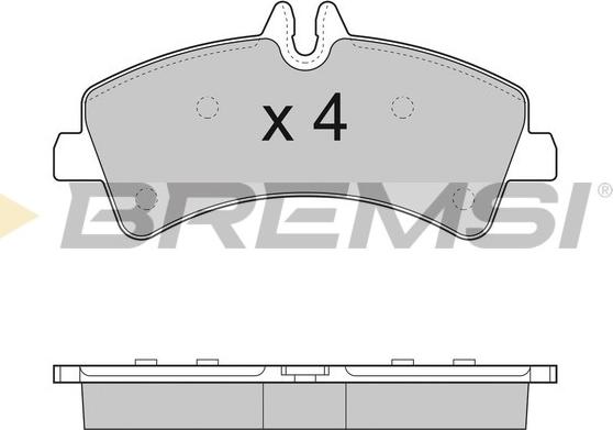 Bremsi BP3291 - Гальмівні колодки, дискові гальма autozip.com.ua