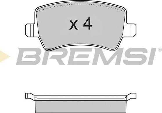 Bremsi BP3298 - Гальмівні колодки, дискові гальма autozip.com.ua