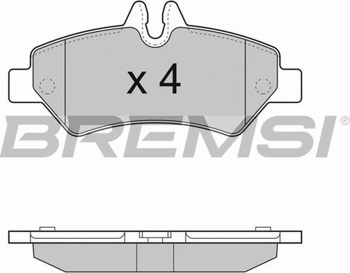 Bremsi BP3293TR - Гальмівні колодки, дискові гальма autozip.com.ua