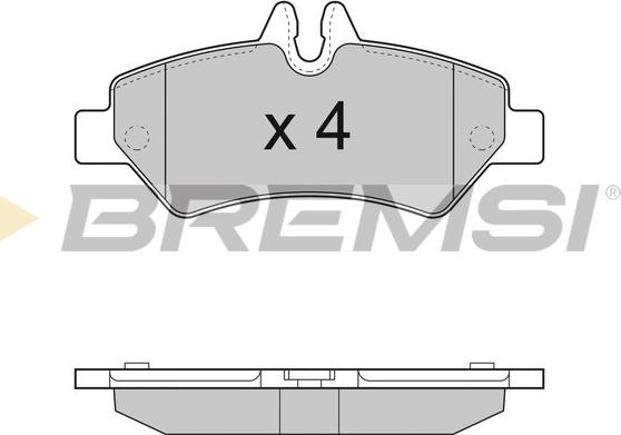 Bremsi BP3293 - Гальмівні колодки, дискові гальма autozip.com.ua