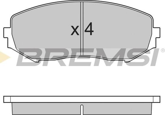 Bremsi BP3244 - Гальмівні колодки, дискові гальма autozip.com.ua