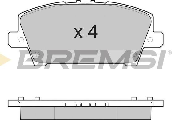 Bremsi BP3245 - Гальмівні колодки, дискові гальма autozip.com.ua