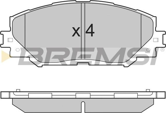 Bremsi BP3251 - Гальмівні колодки, дискові гальма autozip.com.ua