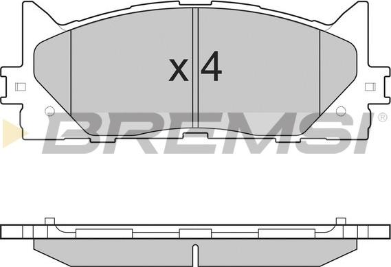 Bremsi BP3253 - Гальмівні колодки, дискові гальма autozip.com.ua