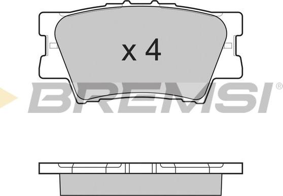 Bremsi BP3252 - Гальмівні колодки, дискові гальма autozip.com.ua