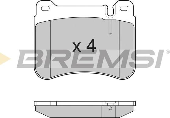 Bremsi BP3265 - Гальмівні колодки, дискові гальма autozip.com.ua