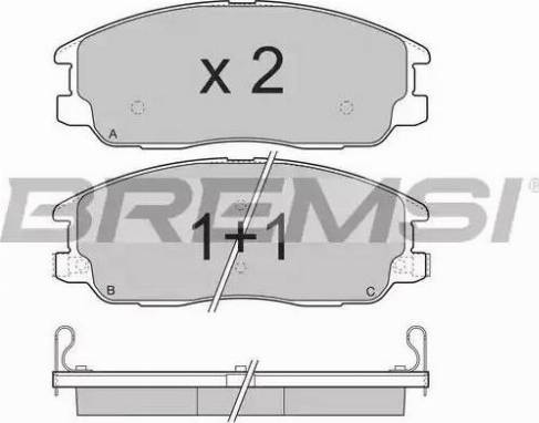 BENDIX DB1745 - Гальмівні колодки, дискові гальма autozip.com.ua