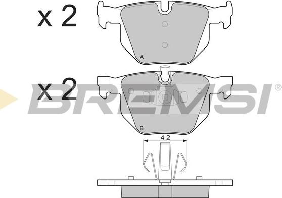 Bremsi BP3263 - Гальмівні колодки, дискові гальма autozip.com.ua