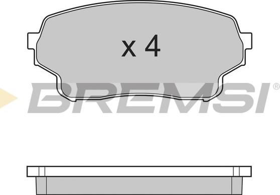 Bremsi BP3205 - Гальмівні колодки, дискові гальма autozip.com.ua