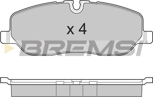 Bremsi BP3206 - Гальмівні колодки, дискові гальма autozip.com.ua