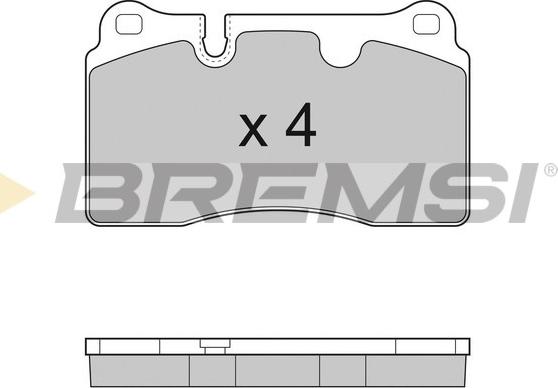 Bremsi BP3289 - Гальмівні колодки, дискові гальма autozip.com.ua