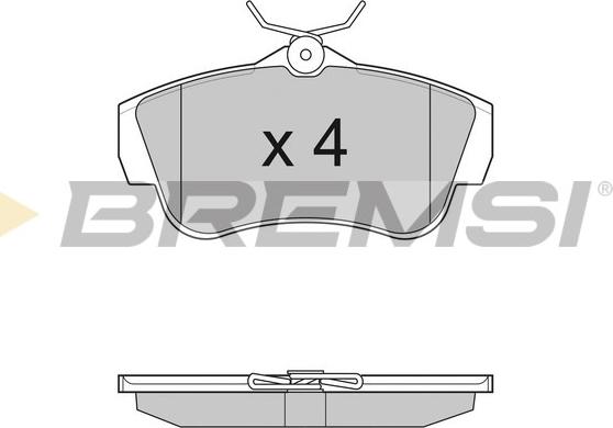 Bremsi BP3284 - Гальмівні колодки, дискові гальма autozip.com.ua