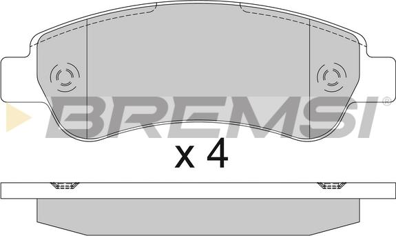 Bremsi BP3286TR - Гальмівні колодки, дискові гальма autozip.com.ua