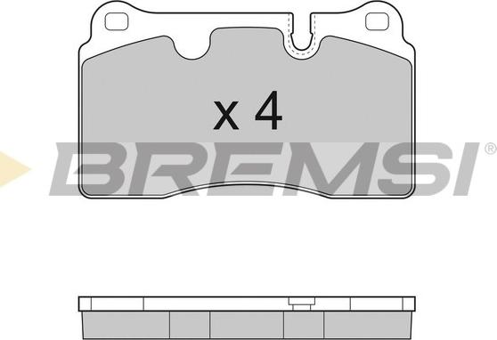 Bremsi BP3288 - Гальмівні колодки, дискові гальма autozip.com.ua