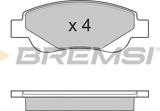 Bremsi BP3225 - Гальмівні колодки, дискові гальма autozip.com.ua