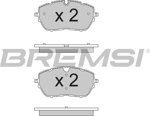 Bremsi BP3790 - Гальмівні колодки, дискові гальма autozip.com.ua