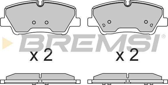 Bremsi BP3743 - Гальмівні колодки, дискові гальма autozip.com.ua