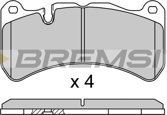 Bremsi BP3752 - Гальмівні колодки, дискові гальма autozip.com.ua