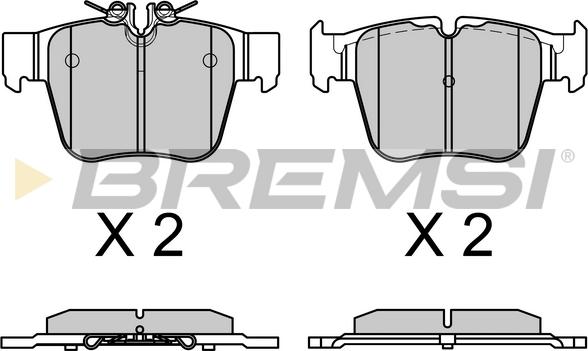 Bremsi BP3757 - Гальмівні колодки, дискові гальма autozip.com.ua