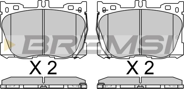 Bremsi BP3762 - Гальмівні колодки, дискові гальма autozip.com.ua