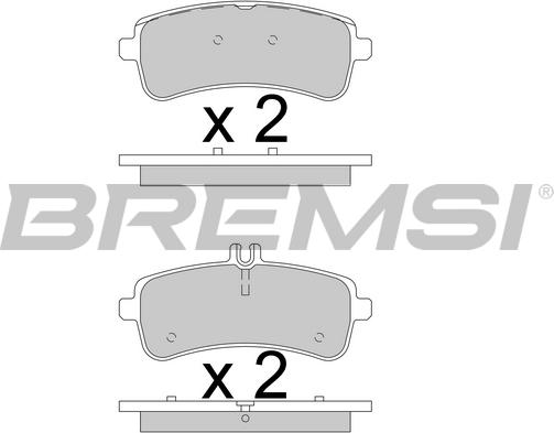 Bremsi BP3780 - Гальмівні колодки, дискові гальма autozip.com.ua