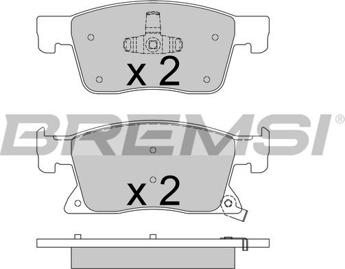 Bremsi BP3738 - Гальмівні колодки, дискові гальма autozip.com.ua