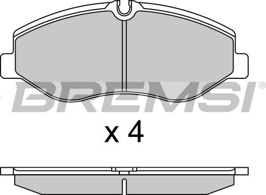 Bremsi BP3733 - Гальмівні колодки, дискові гальма autozip.com.ua